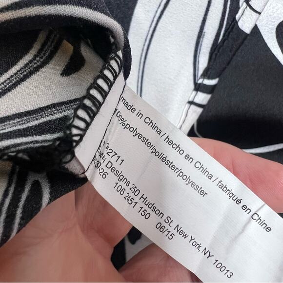 NWT Eloquii bell sleeve bow neck abstract swirl retro top Sz 18 - Picture 6 of 6